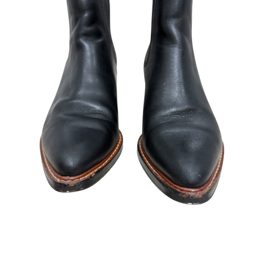 COACH Bowery Leather Pointed Toe Chelsea Booties Women's size 6 / 36.5 - Picture 3 of 13